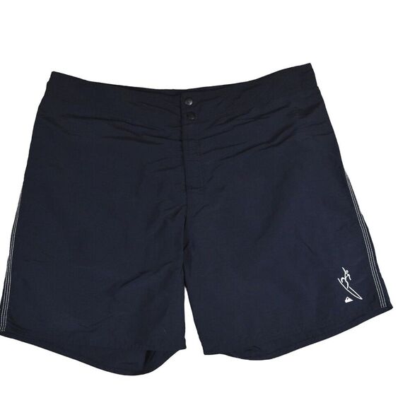 Vintage QUIKSILVER Board Shorts Eddie Aikau Waimea Bay Black Surfing Sz 40 USA - Picture 3 of 11